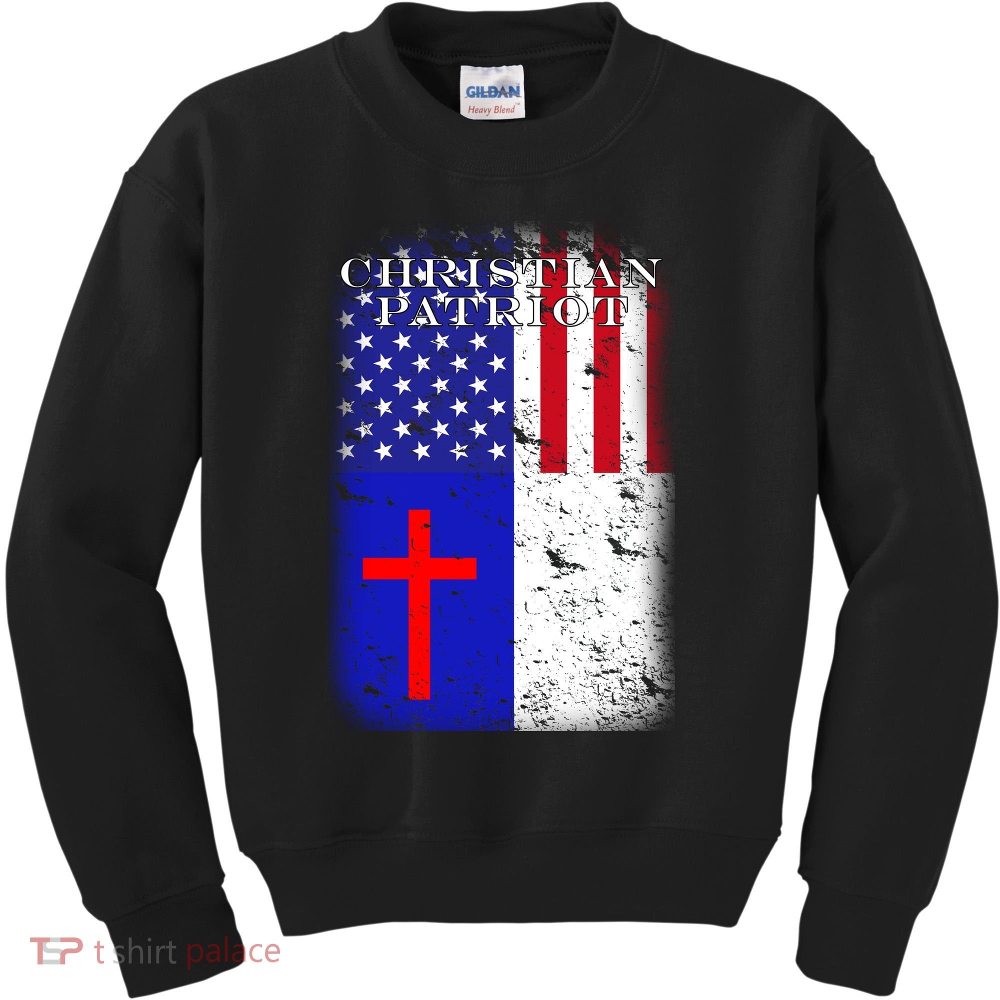 American Christian Patriot Red Cross Kids Sweatshirt