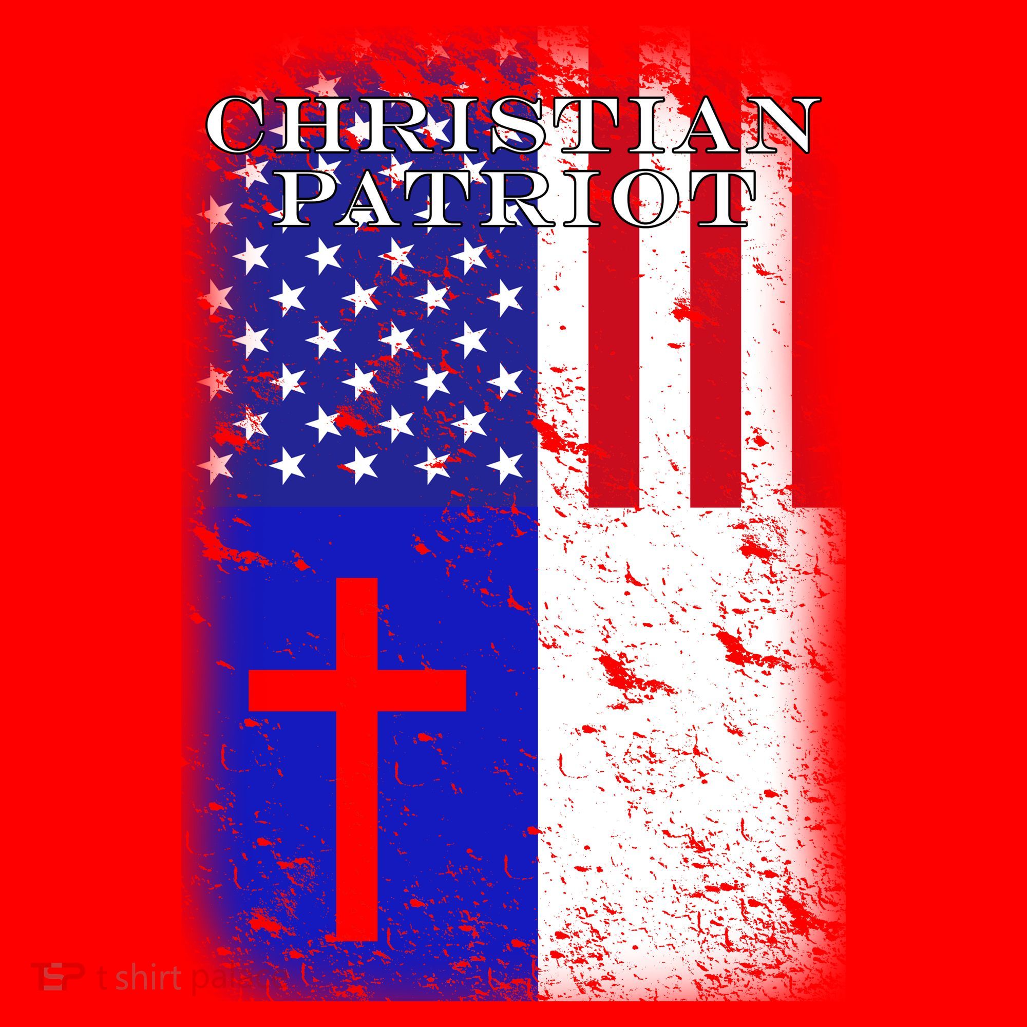 American Christian Patriot Red Cross Santa Hat