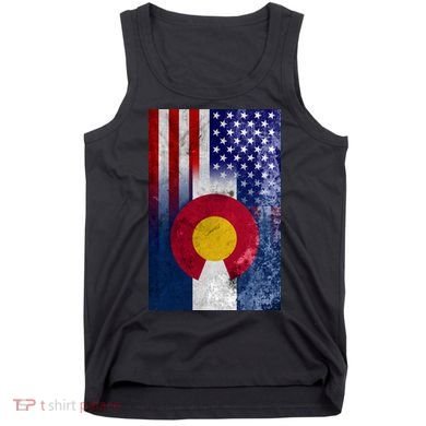 American Colorado Vintage USA Flag Tank Top