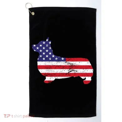 American Corgi Golf Towel