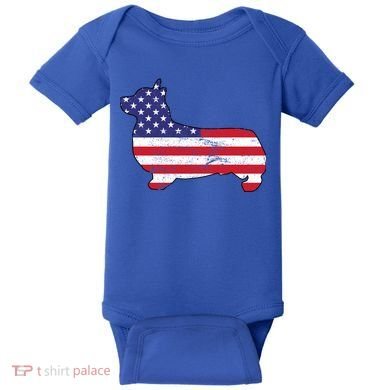 American Corgi Baby Bodysuit
