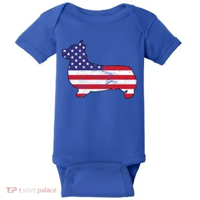 American Corgi Baby Bodysuit
