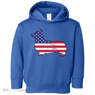 American Corgi Toddler Hoodie