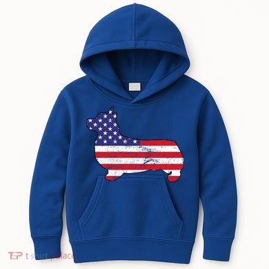 American Corgi Kids Hoodie