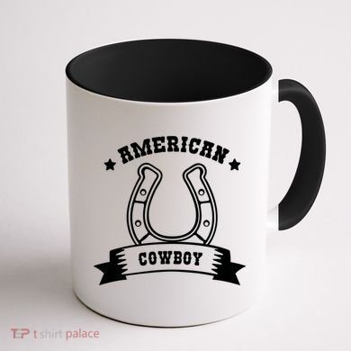 American Cowboy Vintage Coffee Mug back