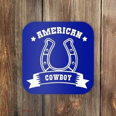 American Cowboy Vintage Coaster