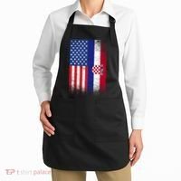 American Croatian Flag Croatia Pride Apron thumb 2