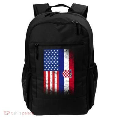 American Croatian Flag Croatia Pride Backpack