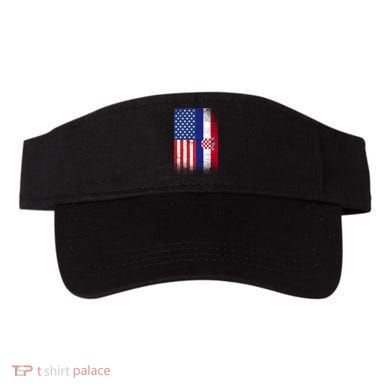 American Croatian Flag Croatia Pride Visor