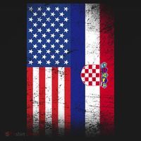 American Croatian Flag Croatia Pride Kids Long Sleeve Shirt thumb 2