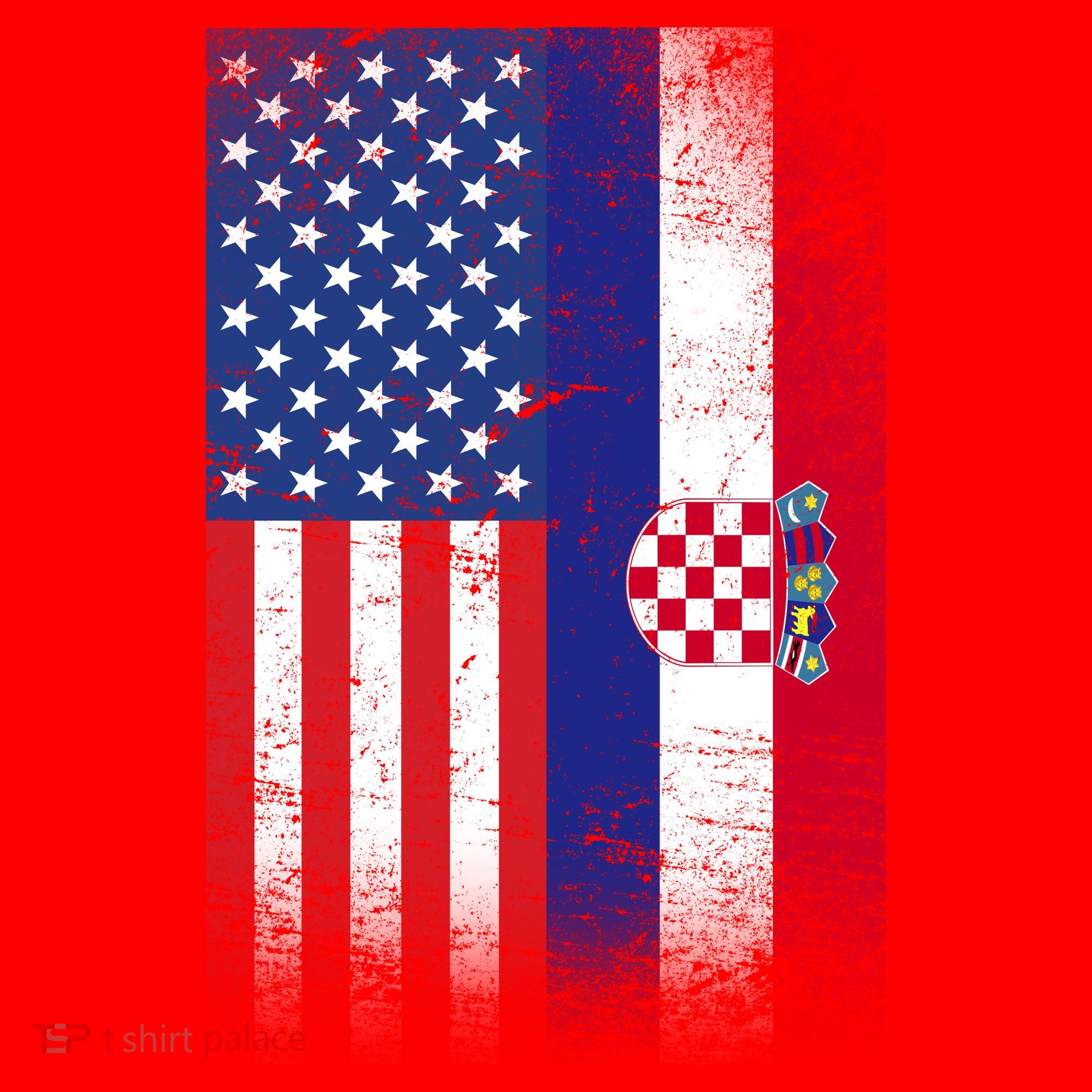 American Croatian Flag Croatia Pride Santa Hat