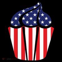 American Cupcake USA Flag USA-Made Doggie Bandana thumb 2