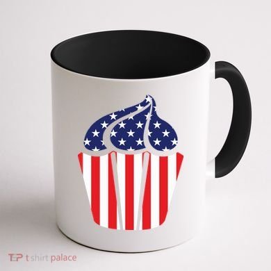 American Cupcake USA Flag Coffee Mug back