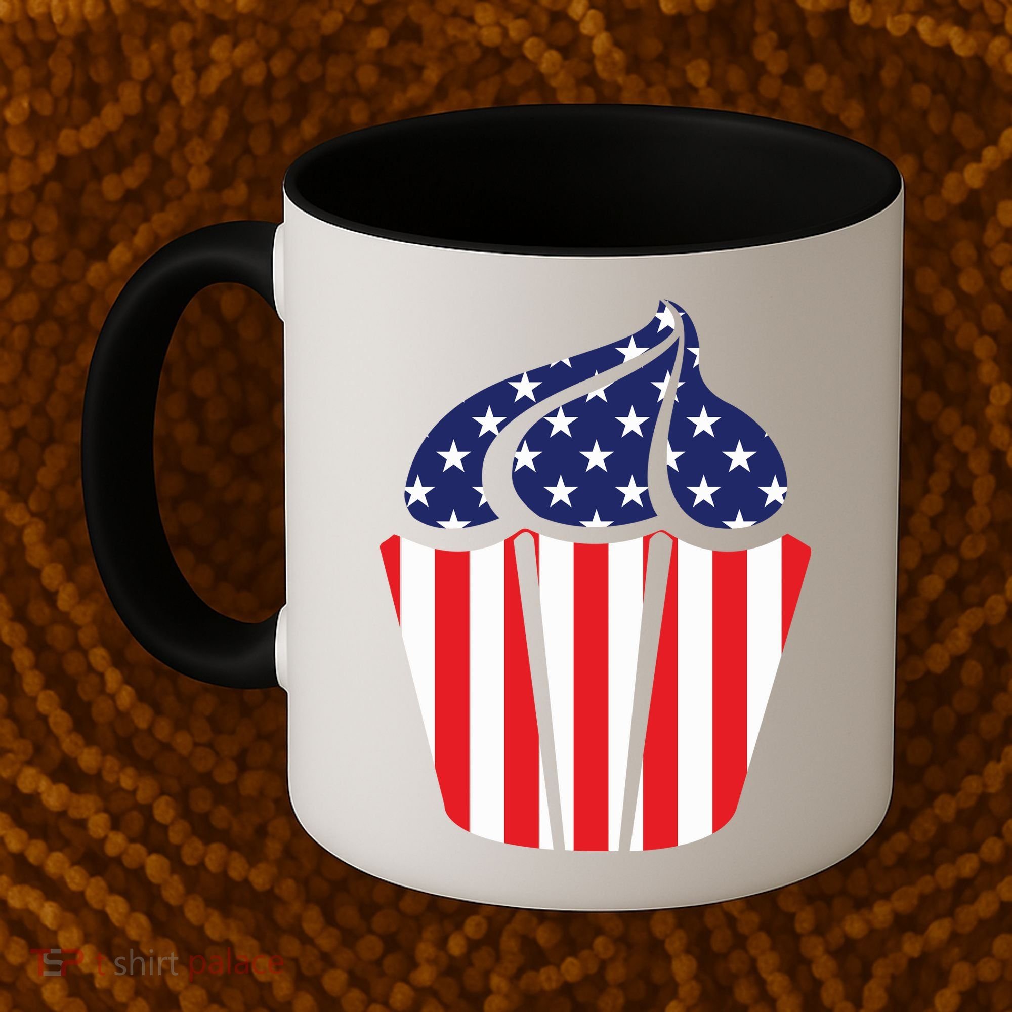 American Cupcake USA Flag Coffee Mug