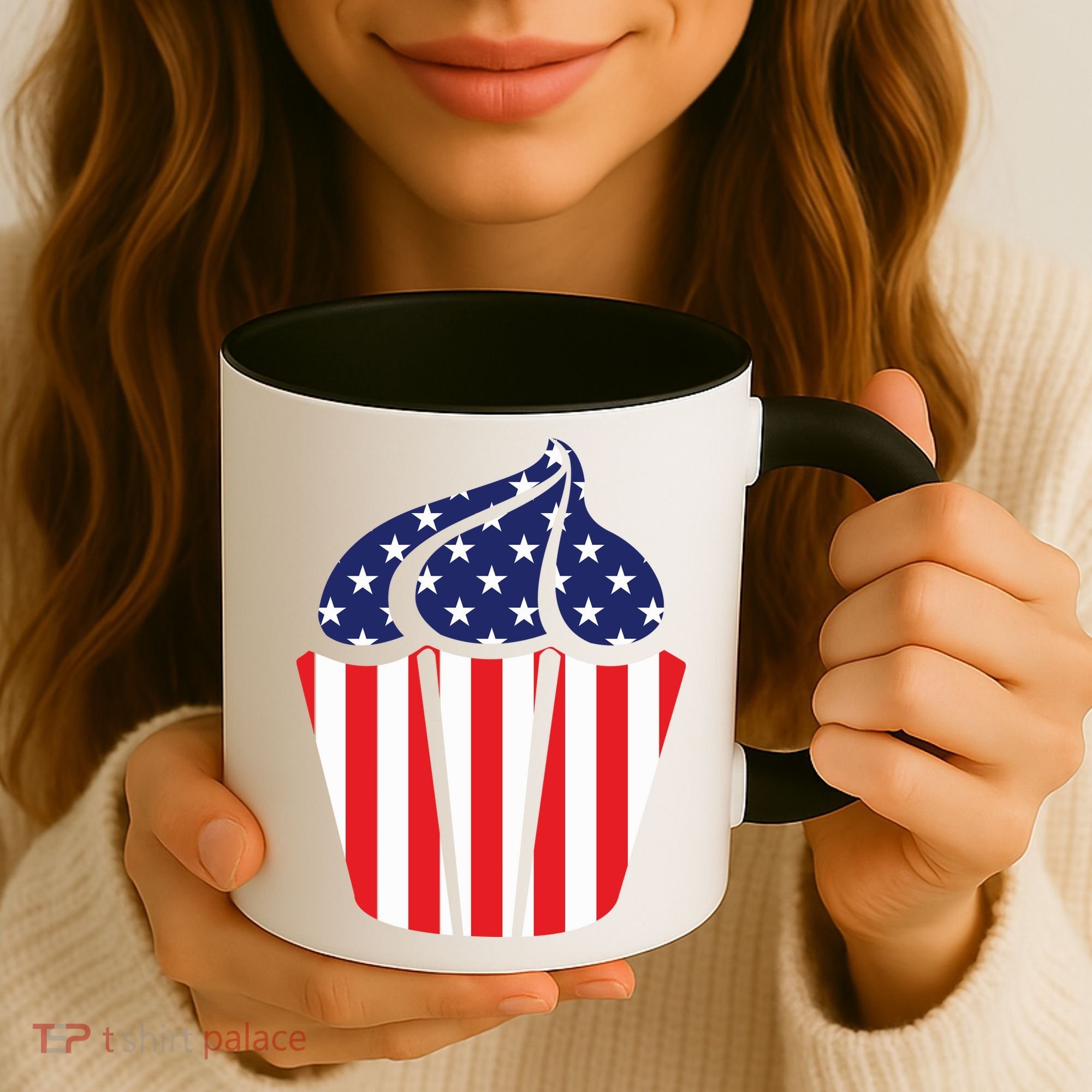 American Cupcake USA Flag Coffee Mug