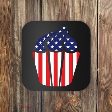 American Cupcake USA Flag Coaster