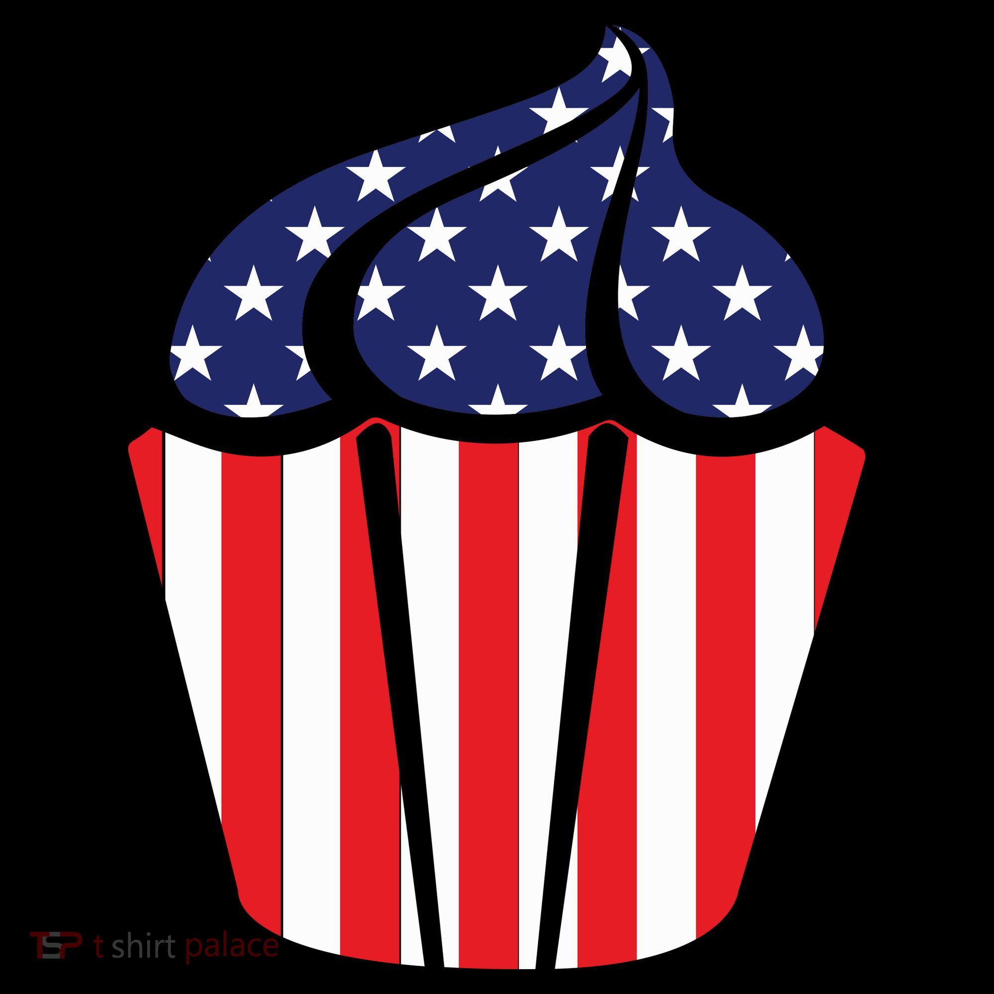 American Cupcake USA Flag Toddler Hoodie