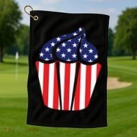 American Cupcake USA Flag Golf Towel thumb 1