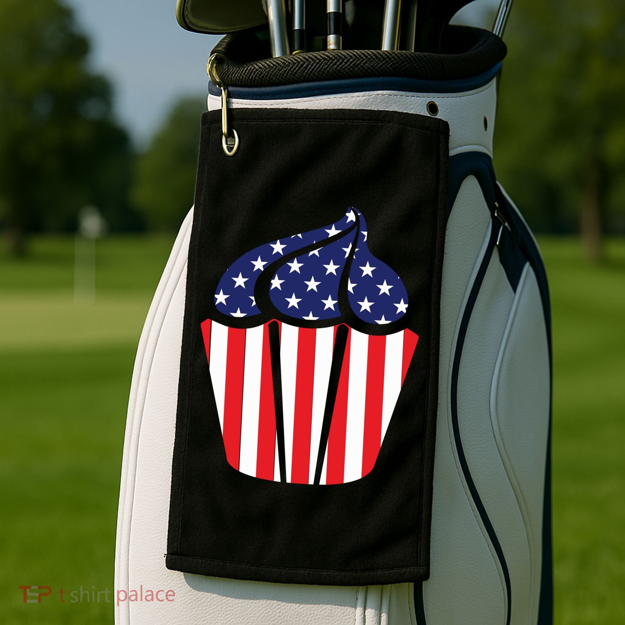American Cupcake USA Flag Golf Towel