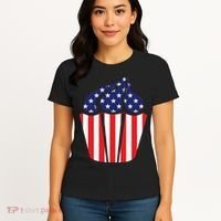 American Cupcake USA Flag Women's T-Shirt thumb 4