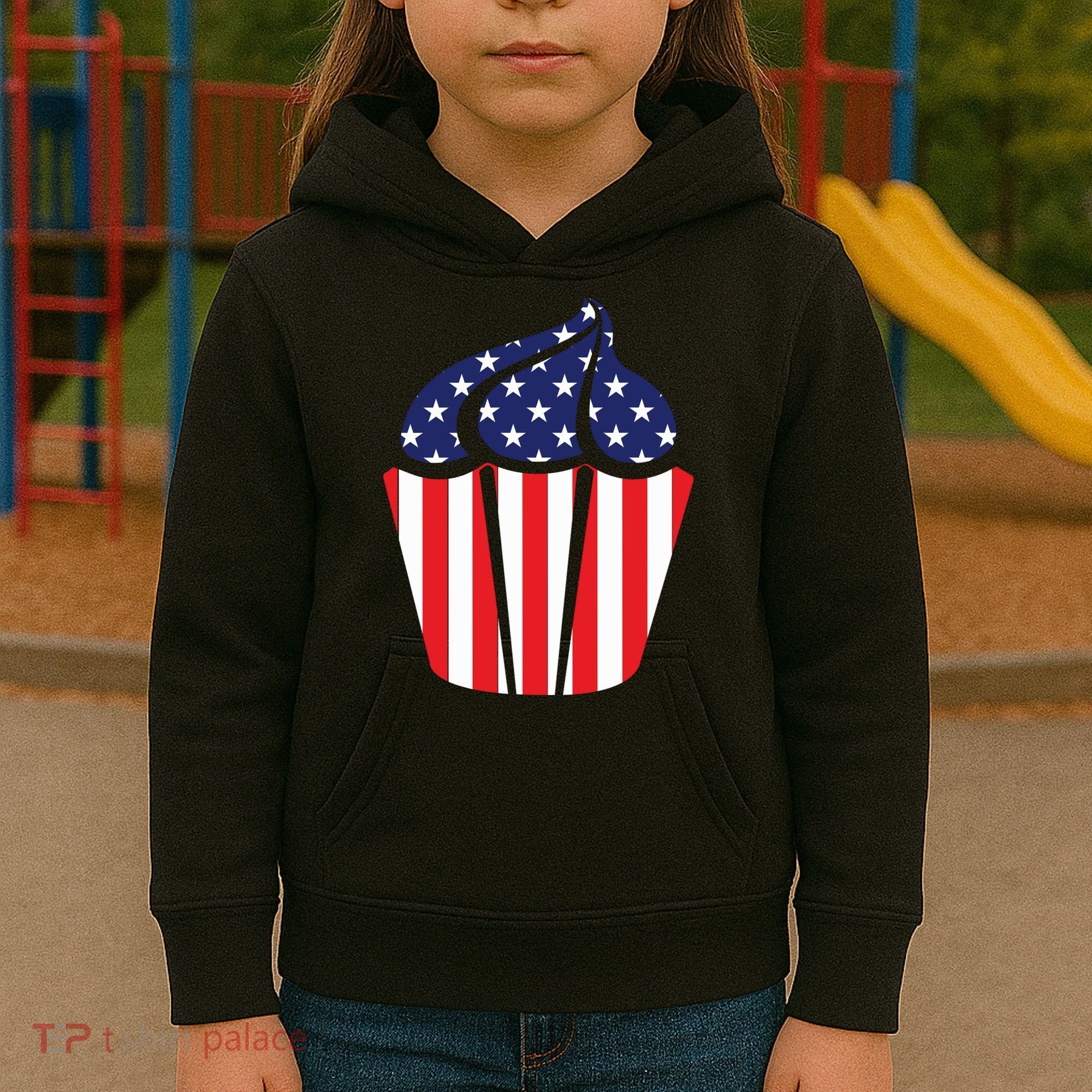 American Cupcake USA Flag Kids Hoodie