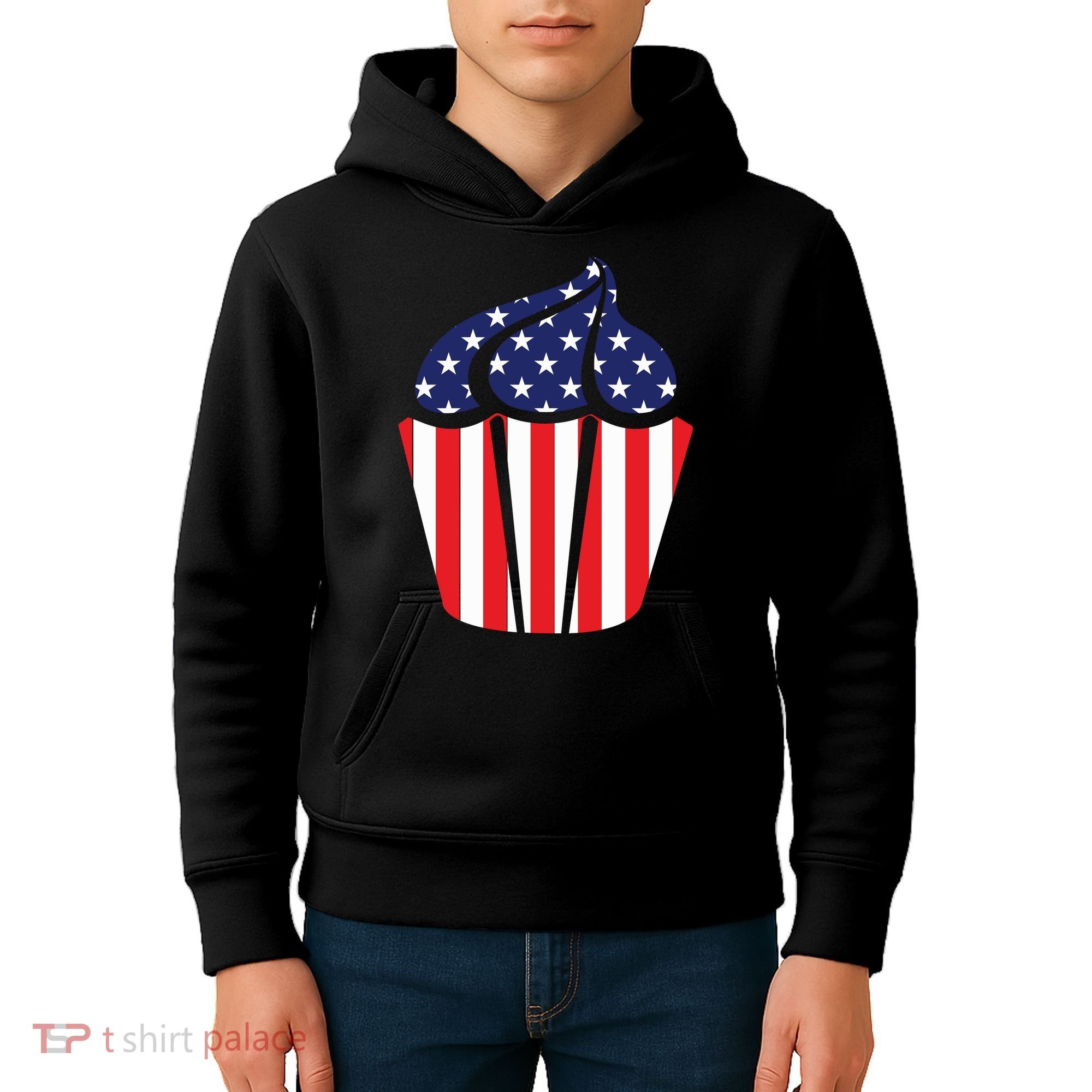 American Cupcake USA Flag Kids Hoodie