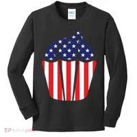 American Cupcake USA Flag Kids Long Sleeve Shirt thumb 0