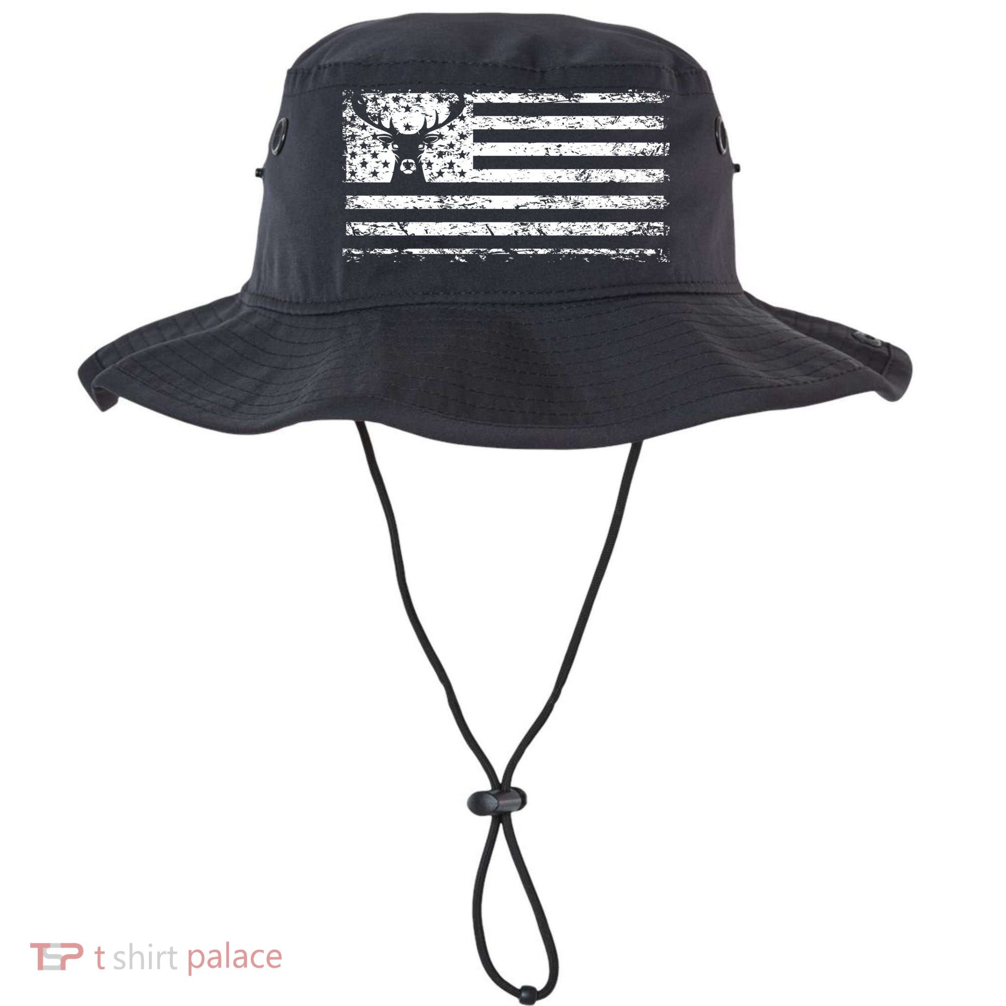 American Deer Hunting Flag Bucket Hat