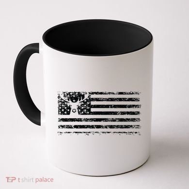 American Deer Hunting Flag Coffee Mug