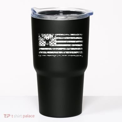 American Deer Hunting Flag Tumbler