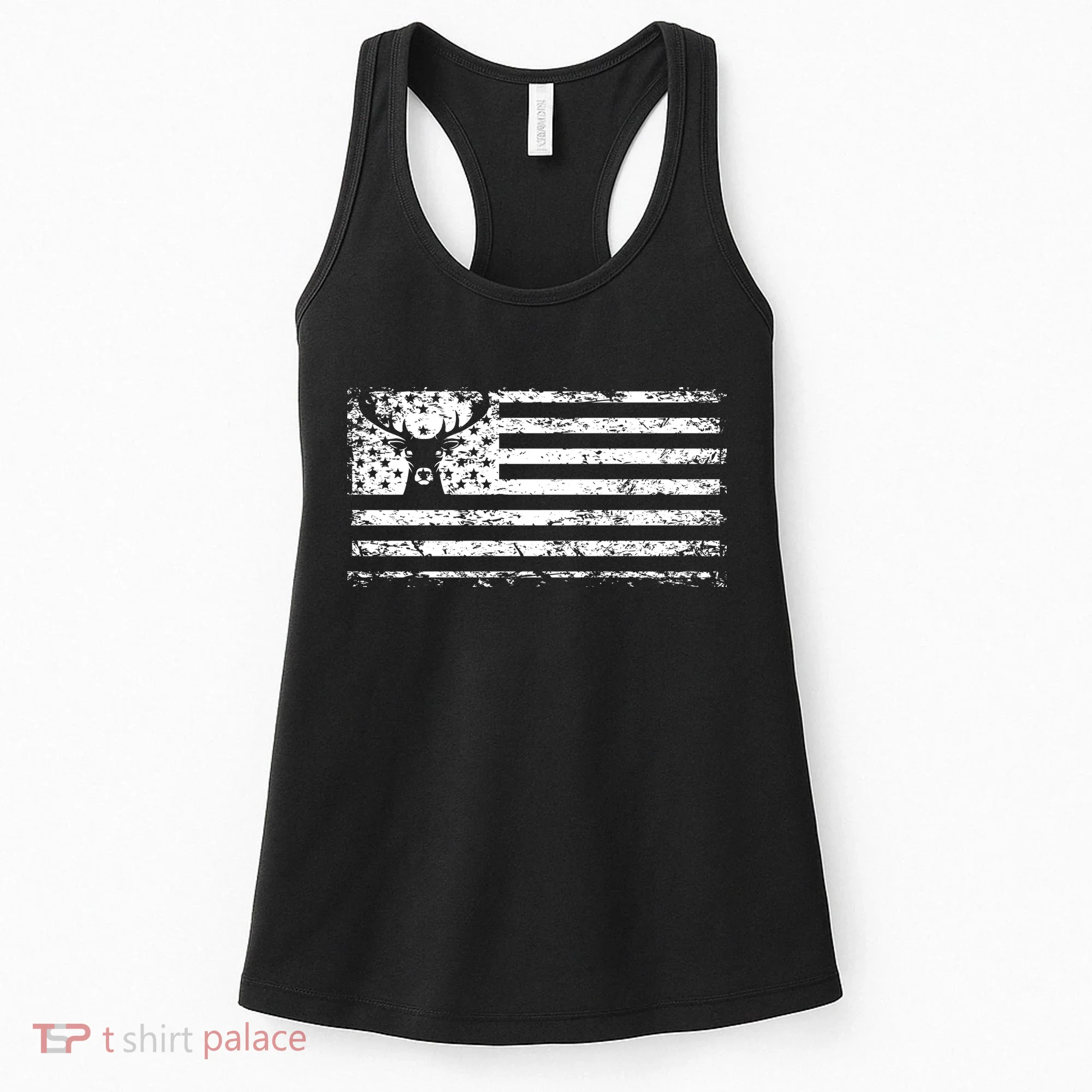 American Deer Hunting Flag Women's Tank Top