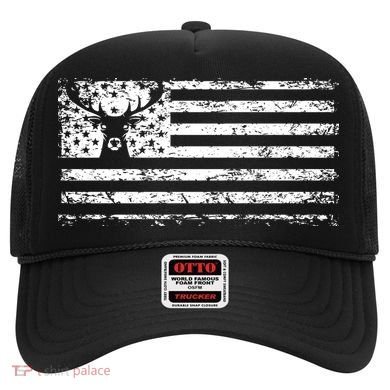 American Deer Hunting Flag Hat