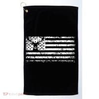 American Deer Hunting Flag Golf Towel thumb 0