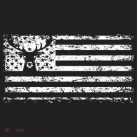 American Deer Hunting Flag Golf Towel thumb 3