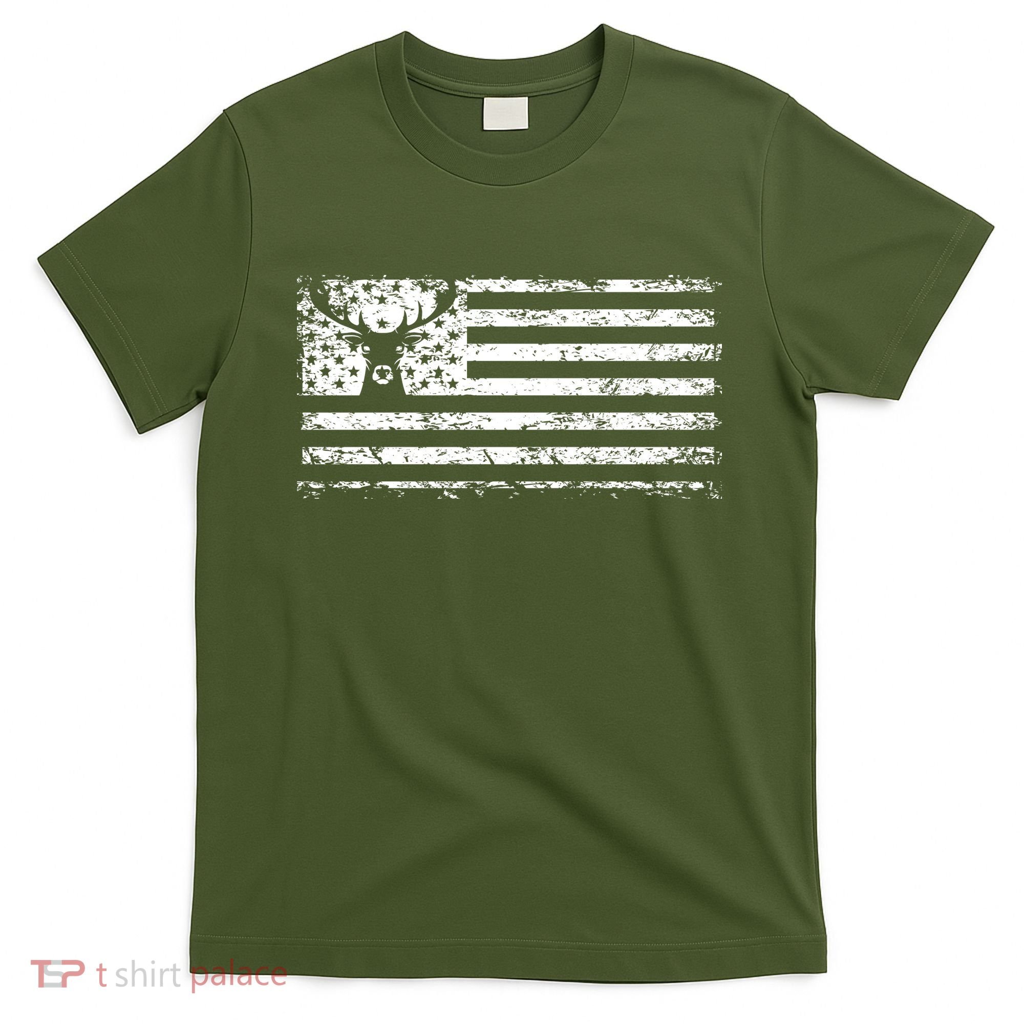 American Deer Hunting Flag T-Shirt
