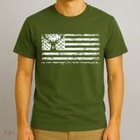 American Deer Hunting Flag T-Shirt thumb 3