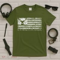 American Deer Hunting Flag T-Shirt thumb 5