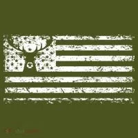 American Deer Hunting Flag T-Shirt thumb 7