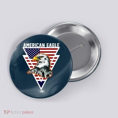 American Eagle USA Pride Button
