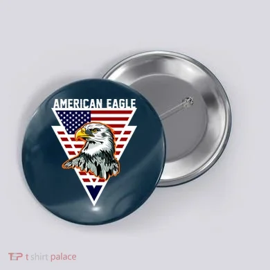 American Eagle USA Pride Button