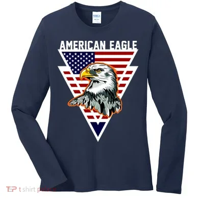 American Eagle USA Pride Women's Long Sleeve Shirt