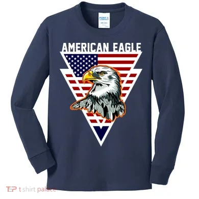 American Eagle USA Pride Kids Long Sleeve Shirt