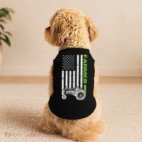 American Farmer USA Tractor Flag Doggie Tank thumb 2
