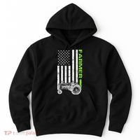 American Farmer USA Tractor Flag Hoodie thumb 0