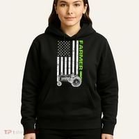 American Farmer USA Tractor Flag Hoodie thumb 5