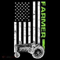 American Farmer USA Tractor Flag Sweatshirt thumb 3
