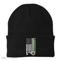 American Farmer USA Tractor Flag Beanie thumb 0