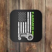 American Farmer USA Tractor Flag Coaster thumb 0