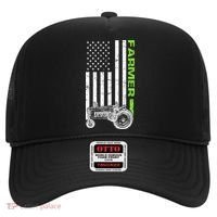 American Farmer USA Tractor Flag Hat thumb 0