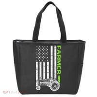 American Farmer USA Tractor Flag Tote Bag thumb 0